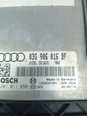 Second-hand car spare part ecu engine control for audi a6 berlina (4f2) 2.0 tdi oem iam references 03g906016bf  