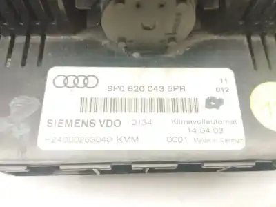 Peça sobressalente para automóvel em segunda mão comando de sofagem (chauffage / ar condicionado) por audi a3 (8p1) 1.9 tdi referências oem iam 8p08200435pr  