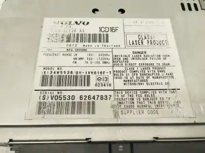 Peça sobressalente para automóvel em segunda mão sistema de áudio / rádio cd por volvo c30 (533) 1.6 d referências oem iam 36050354  
