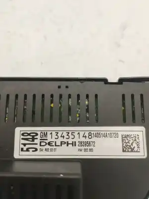 Peça sobressalente para automóvel em segunda mão comando de sofagem (chauffage / ar condicionado) por opel astra j lim. selective referências oem iam 13435148  