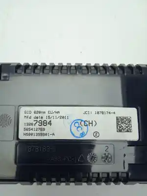 Second-hand car spare part multifunction display for opel astra j lim. selective oem iam references 13267984  