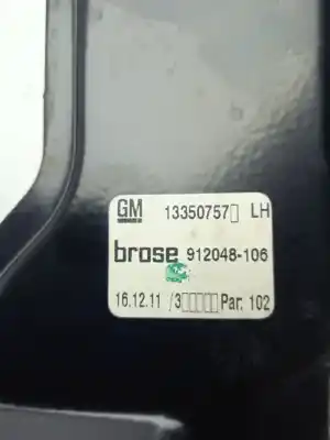 Second-hand car spare part driver left window regulator for opel astra j lim. selective oem iam references 966435104  