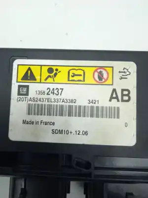 Peça sobressalente para automóvel em segunda mão centralina de airbag por opel astra j lim. selective referências oem iam 13582437  