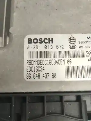 Second-hand car spare part ecu engine control for citroen c3 picasso exclusive oem iam references 9664843780  