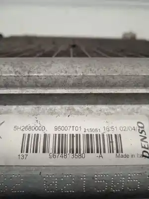 Peça sobressalente para automóvel em segunda mão condensador / radiador de ar condicionado por peugeot 208 access referências oem iam 9674813580  