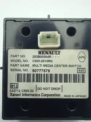 Second-hand car spare part multifunction switch for renault scenic iii expression oem iam references 253b00004r  