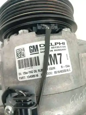 Peça sobressalente para automóvel em segunda mão compressor de ar condicionado a/a a/c por opel astra j lim. selective referências oem iam 13450516  