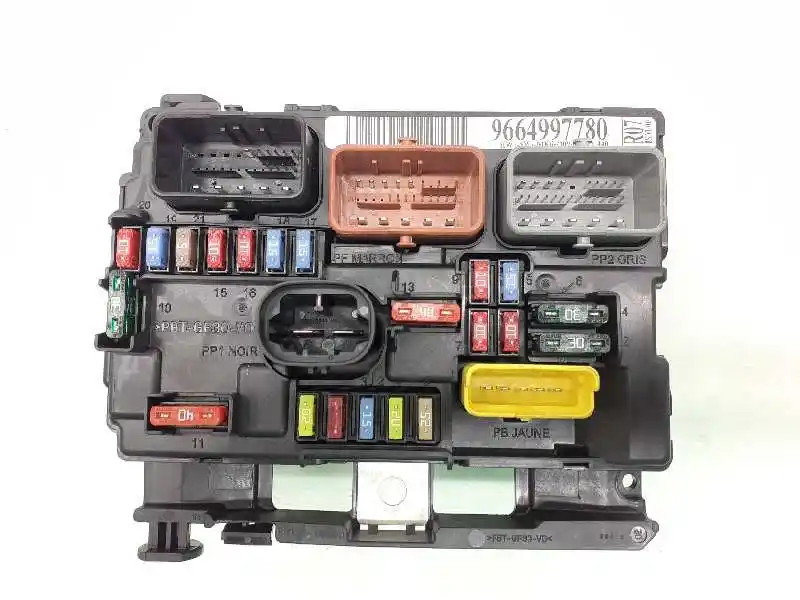 Fuse box unit peugeot 207 confort 6500hw 9664997780 2581619