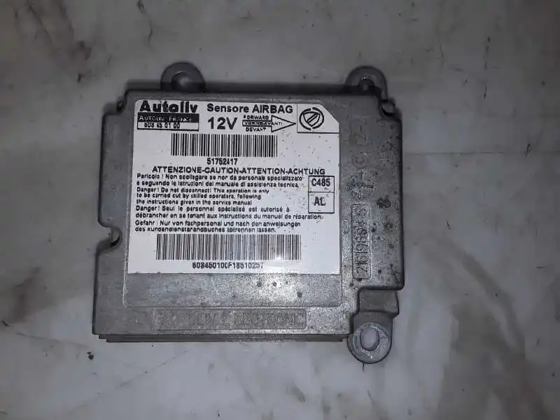 Airbag control unit lancia ypsilon 216196945 1193731