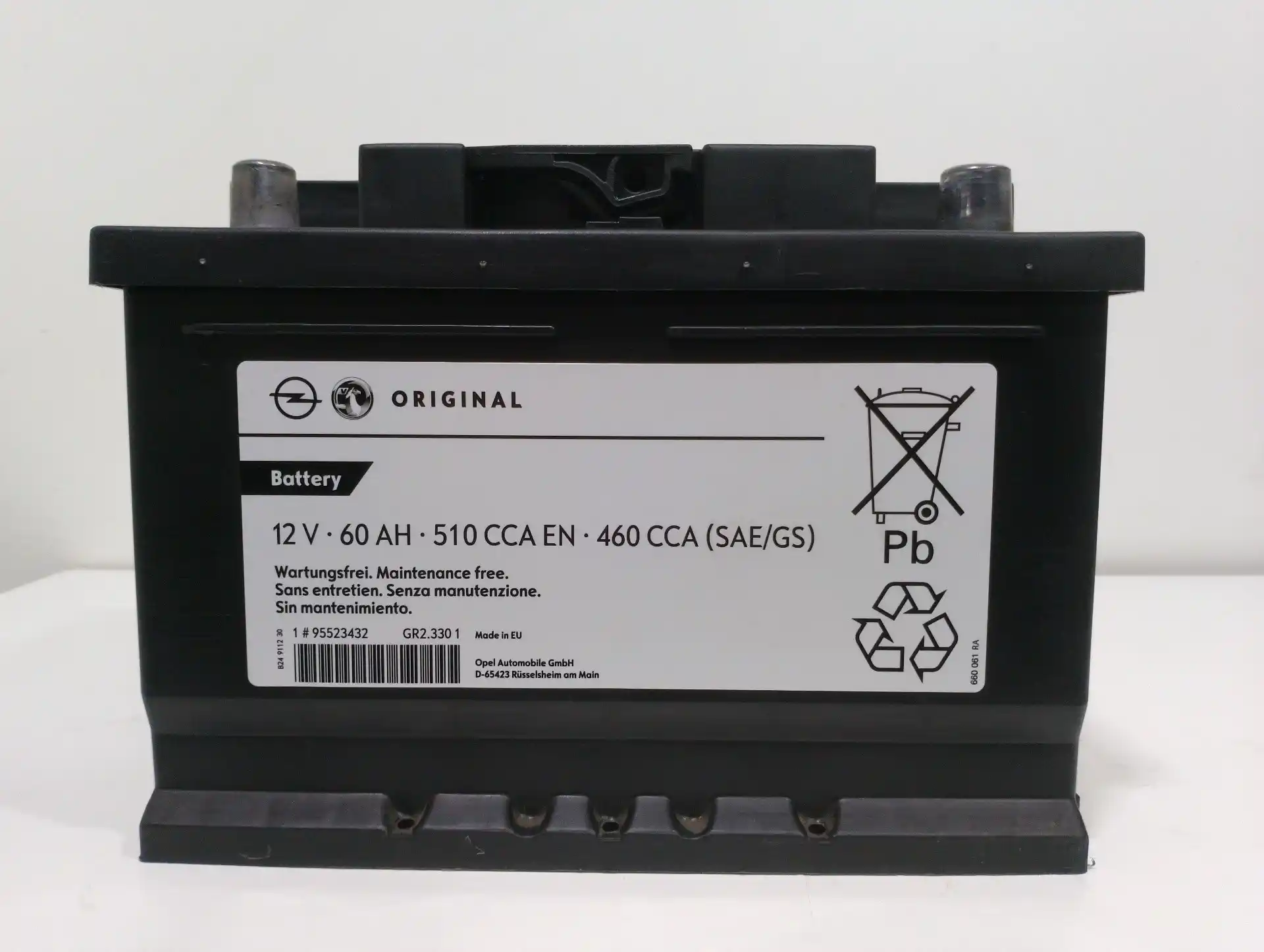 battery material seminuevo 95530385 60 ah 95530385